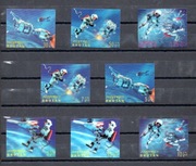 Bhutan - znaczki trójwymiarowe 3 D - Kosmos - seria