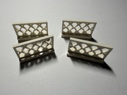 LEGO CITY PŁOTEK BARIERKA 1x4x2 BIAŁE 3185 4szt