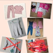 zestaw ubranek dla dziewczynki 122-128cm 