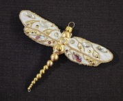 Bombki choinkowe 1szt. Duża piękna szklana ważka szklane ozdoby  bombki 