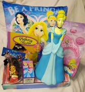 Zestaw księżniczki Disney kopciuszek XXL lalka 32cm LED, pacynka Alladyn