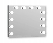 Beauty Lustro z żarówkami 90x75cm 