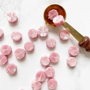 Wosk lak do pieczęci - różowy pudrowy perłowy 200 szt