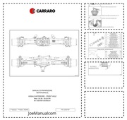Carraro Deutz 20.26FR Przedni most oś Instrukcja naprawy Repair Manual