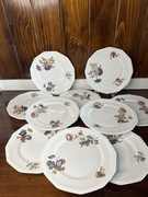 10 x Rosenthal Maria "Jesienne Kwiaty" - Talerzyki 17cm, Vintage!