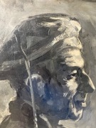 Obraz olej na płycie lata 40 Nathan Wasserberger