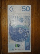 Banknot  50PLN poker 77777