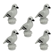LEGO pigeon  gołąb gołębie 5 sztuk jasno szary 7188pb01 60469 60473 