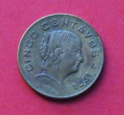 5 Centavos  1971 r -  Meksyk Josefa Ortiz de Dominguez  