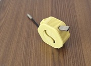 Zwijany organizer do kabli kolor żółty