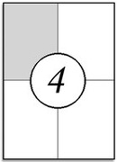 Etykiety samoprzylepne Mabitech EU_4_100 105x148 mm białe