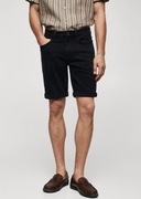 Czarne spodnie męskie krótkie slim dżinsy S 36 MANGO NOWE z metką