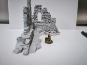 Duże ruiny 1 RPG Diorama Makieta (Zaginione Miasto)