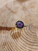 Pierścionek z suszonym kwiatkiem 