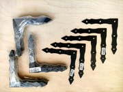 Narożniki ozdobne, czarny metal -10cmx10cm