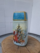 Słoik handmade Decoupage 900ml Mikołaj na słodkości