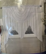 Firana gotowa woal koronka gipiurą NOWA 400/180