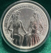 Srebrna moneta 1oz, Allegories Austria & Germania 2021