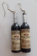 Nowe kolczyki wiszące Czerwone wino