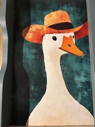 Plakat A3, Vincent Van Gęś w kapeluszu  