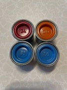 Revell ENAMEL 30 Orange - 34 Ferrari Red - 50 Light Blue BŁYSZCZĄCY 14ml