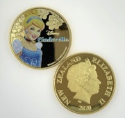 Złota moneta kolekcjonerska – Cinderella The Walt Disney 2020, Elizabeth II