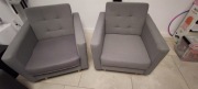 2 Szare fotele w stanie bardzo dobrym
