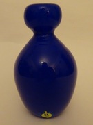 Rosdala Glasbruk, wazon kobaltowy, Szwecja, vintage