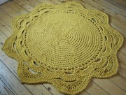 Dywan ze sznurka bawełnianego 150cm szydełkowy