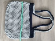 Torba z paskiem ,listonoszka torebka,BOHO worek ze sznurka bawełna.