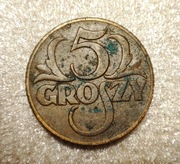 Moneta 5 groszy 1939