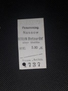 Magnes Bilet Nassow (Nosówko) - Berlin Stettiner