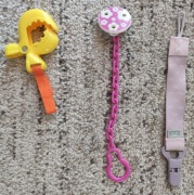 Zawieszki do smoczków 3 sztuki, lovi i inne