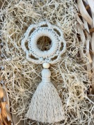 Duży brelok MAKRAMA Boho – Rękodzieło, Bawełna, 23 cm