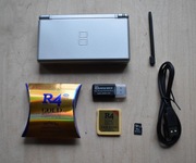 DS Lite Silver + R4 64GB - POKEMON PLATINUM PL - komplet 
