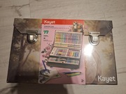 Nowy na prezent Kayet Przybory artystyczne w walizce 77 elem. Duży zestaw