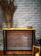 Konsola toaletka pomocnik loft industrial drewno metal rękodzieło