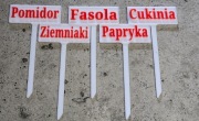 Etykieta na Warzywa Owoce Zioła Tabliczki 5 Sztuk Własna Nazwa