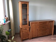 Komoda witryna lite drewno