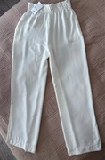 Spodnie z szerokimi nogawkami Białe 