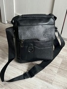 Nowa, stylowa torba męska na ramię wykonana z wysokiej jakości ekoskóry