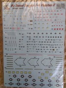 Kalkomania F-4 Phantom napisy eksploatacyjne 1/72  PRINT-SCALE