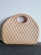 O bag moon pikowany champagne szampan