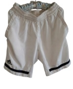 Markowe męskie spodenki Adidas r S 36 białe szorty czarne logo Adidas