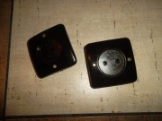 Stare gniazda kwadratowe z PRL-bakelit