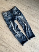 Jeansy boyfriendy przetarcia