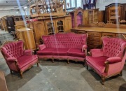 Komplet wypoczynkowy styl Ludwik