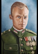 Reprodukcja własnej pracy artystycznej - Rotmistrz Witold Pilecki A5
