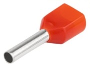 Podwójna tulejka izolowana (PA6.6) z miedzi cynowanej Tracon E24I 10szt.