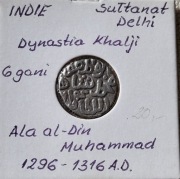 INDIE Sułtanat Delhi 6 Gani Dyn. Khalji Ala al Din- Muhammad 1314 A.D Ag